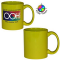 11 Oz. Rye Green Stoneware Mug - 4-Color Process